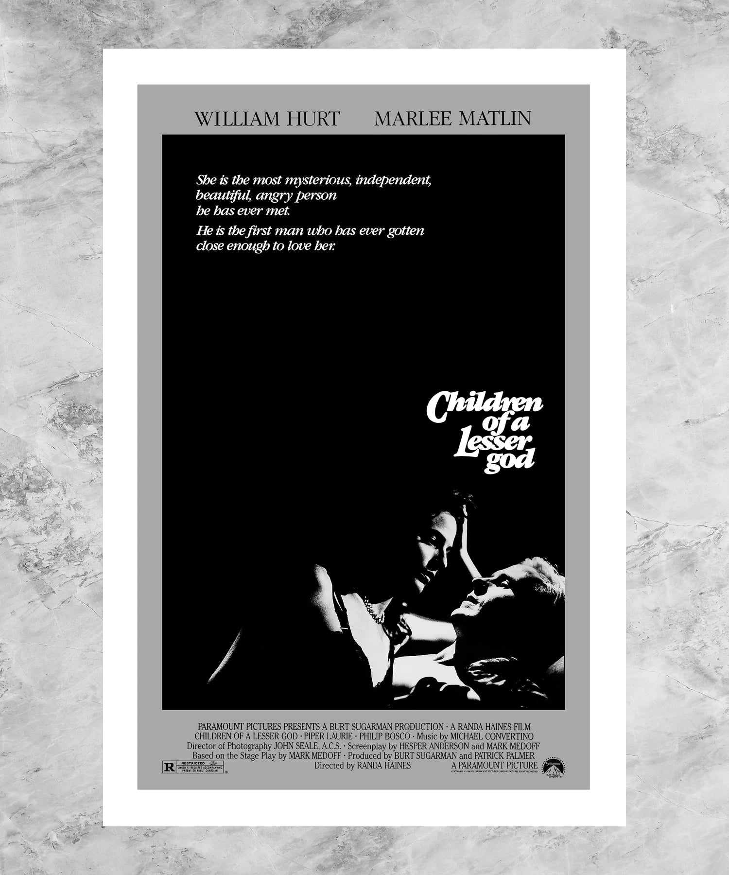 Children of a Lesser God Poster