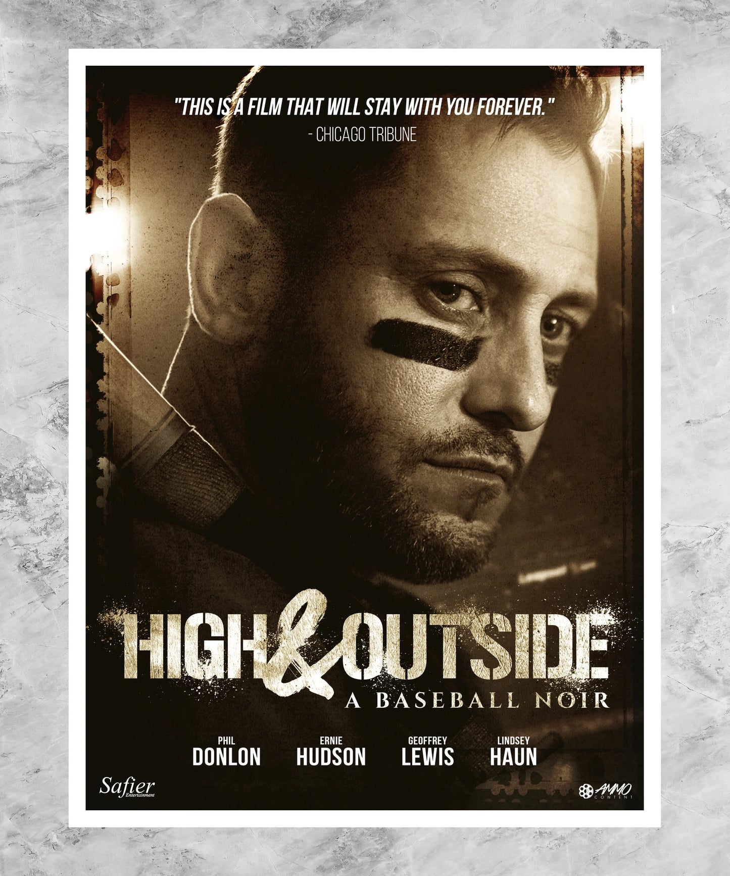 High & Outside: A Baseball Noir Poster