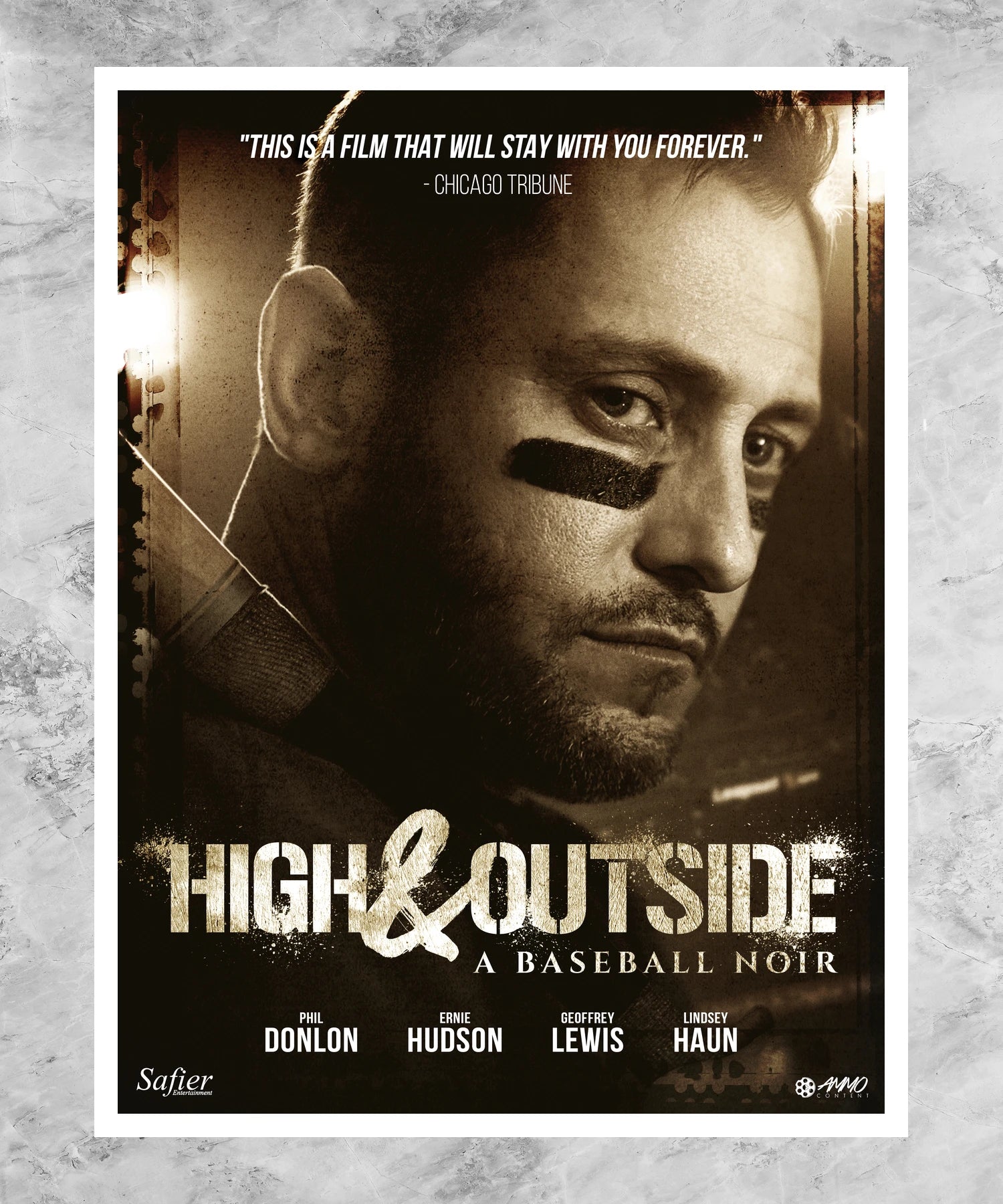 High & Outside: A Baseball Noir Poster