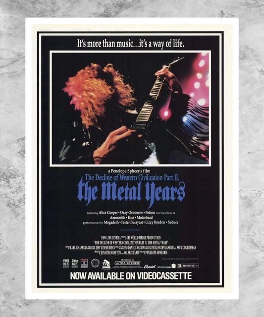 The Decline of Western Civilization Part II: The Metal Years Poster